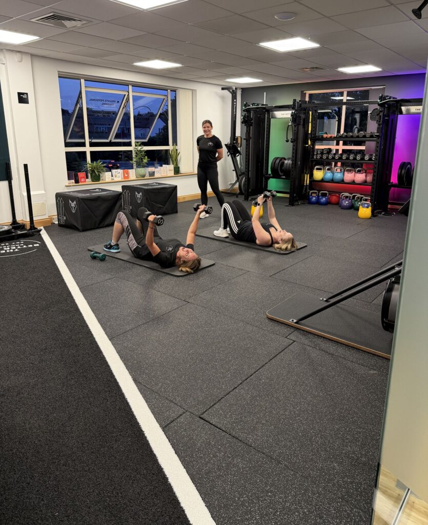 Coach leading a Small Group Personal Training session in Lower Earley